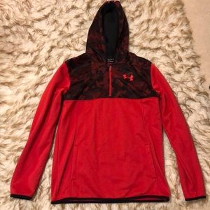Red under armor quarter zip